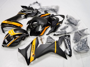Venta Carenados Moto Honda CBR650R 2021-2023 - Negro Mate Amarillo HRC
