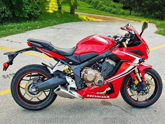 Venta Carenados Moto Honda CBR650R 2021-2023 - Rojo Blanco Negro Raya
