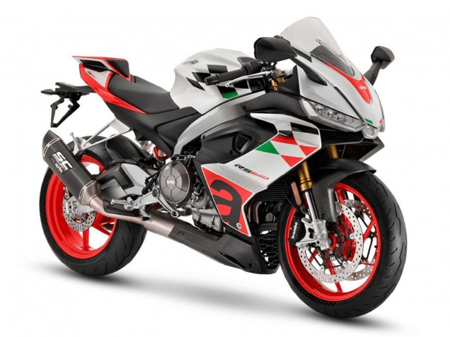 Venta Carenados Moto Aprilia RS660 2020-2024 - Blanco Rojo Negro FibraCarbono Verde