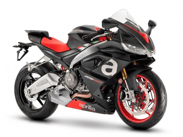 Venta Carenados Moto Aprilia RS660 2020-2024 - Negro Mate Plata Rojo