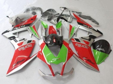 Venta Carenado Moto Aprilia RSV4 1000 2009-2015 - Rojo Plata Verde Negro