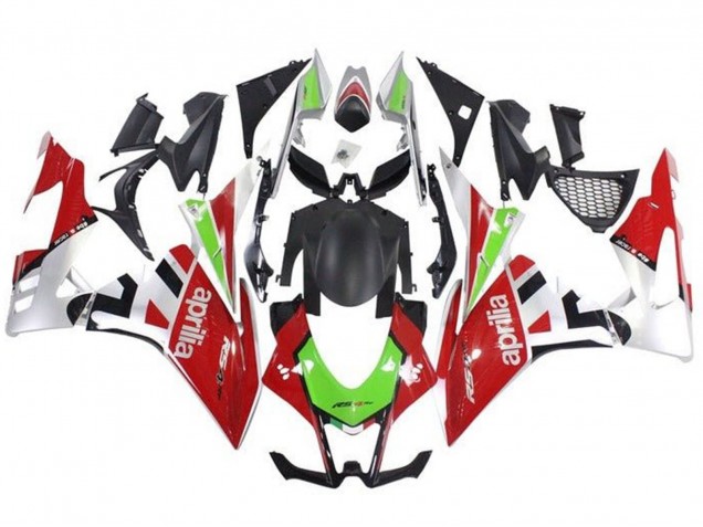 Venta Carenados Moto Aprilia RSV4 1000 2009-2015 - Rojo Blanco Verde