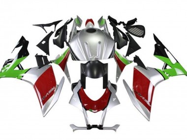 Venta Carenados Moto Aprilia RSV4 1000 2009-2015 - Plata Negro Rojo Verde