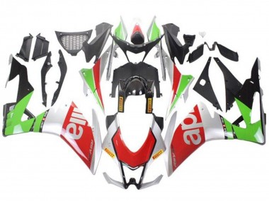 Venta Carenados Moto Aprilia RSV4 1000 2009-2015 - Plata Rojo Verde