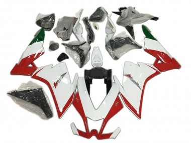 Venta Carenados Moto Aprilia RSV4 1000 2009-2015 - Rojo Blanco Verde