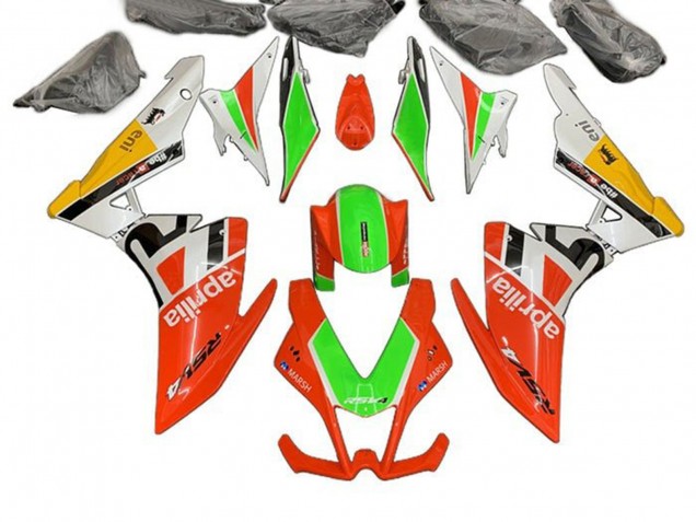 Venta Carenados Moto Aprilia RSV4 1000 2009-2015 - Rojo Verde Blanco Amarillo