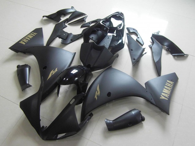 Venta Carenados Moto Yamaha YZF R1 2009-2011 - Negro Brillante Negro Mate Oro Calcomanías