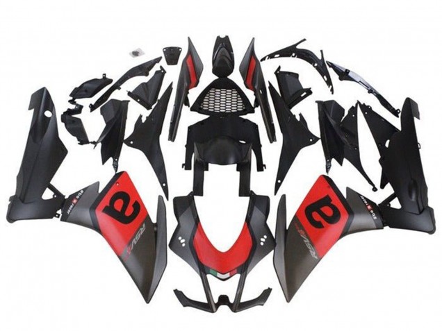 Venta Carenados Moto Aprilia RSV4 1000 2009-2015 - Negro Mate Rojo