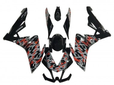 Venta Carenados Moto Aprilia RSV4 1000 2009-2015 - Negro Gris Rojo Camouflage
