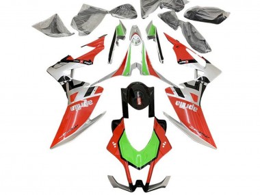 Venta Carenados Moto Aprilia RSV4 1000 2016-2020 - Rojo Plata Negro Verde