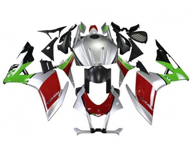 Venta Kits Carenado Moto Aprilia RSV4 1000 2016-2020 - Plata Rojo Negro Verde