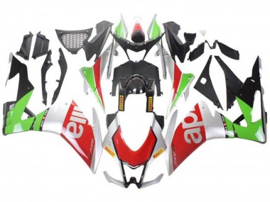 Venta Carenados Moto Aprilia RSV4 1000 2016-2020 - Plata Rojo Negro Verde