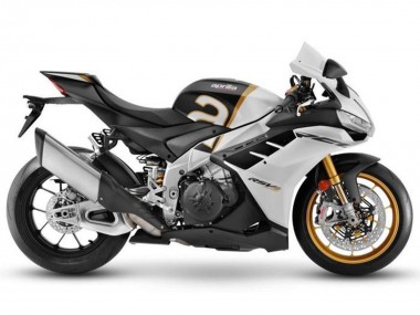 Venta Carenados Moto Aprilia RSV4 1100 2021-2024 - Blanco Mate Negro Oro