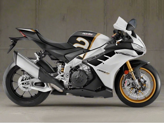 Venta Carenados Moto Aprilia RSV4 1100 2021-2024 - Blanco Negro Oro
