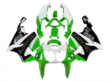 Venta Carenados Moto Kawasaki ZX7R 1996-2003 - Blanco Verde Negro Oro Silkolene Dunlop