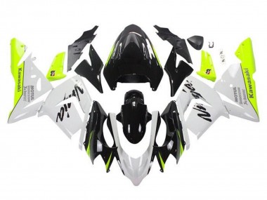 Venta Carenados Moto Kawasaki ZX10R 2004-2005 - Blanco Negro Neon Amarillo