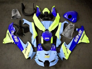 Venta Carenados Moto Kawasaki ZX10R 2021-2025 - Azul Amarillo GYTR 46