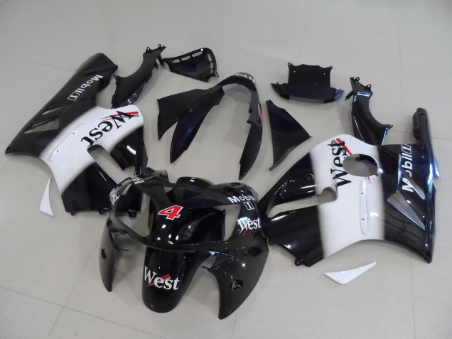 Venta Carenados Moto Kawasaki ZX12R 2002-2006 - Negro Brillante Blanco Rojo West Mobil 4