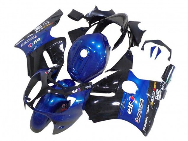 Venta Carenados Moto Kawasaki ZX12R 2002-2006 - Azul Negro Brillante Elf Bridgestone