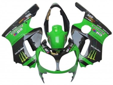 Venta Carenados Moto Kawasaki ZX12R 2002-2006 - Verde Negro Brillante Elf Touch4 Monstruo
