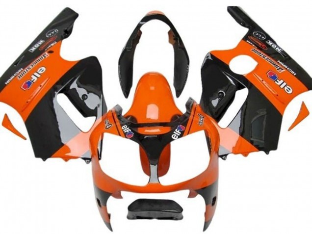 Venta Carenados Moto Kawasaki ZX12R 2002-2006 - Naranja Negro Elf Bridgestone