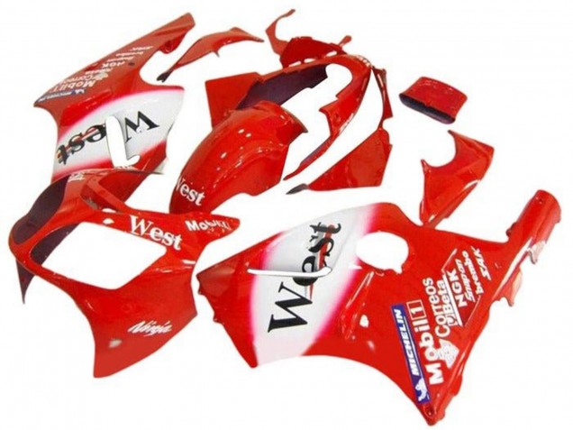 Venta Carenados Moto Kawasaki ZX12R 2002-2006 - Rojo Blanco West