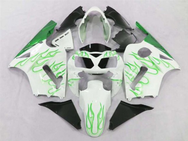 Venta Carenados Moto Kawasaki ZX12R 2002-2006 - Blanco Verde Llama