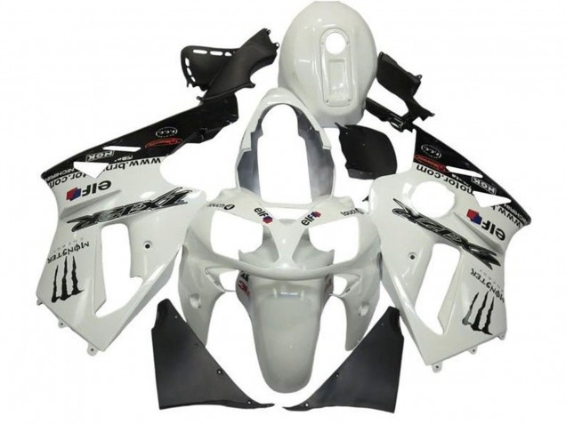Venta Carenados Moto Kawasaki ZX12R 2002-2006 - Blanco Perla Negro Elf Monstruo