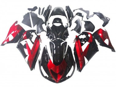 Venta Carenados Moto Kawasaki ZX14R ZZR1400 2006-2011 - Rojo Negro Brillante