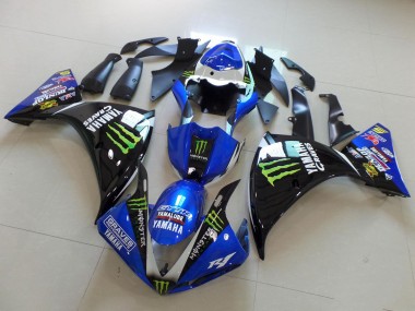 Venta Carenados Moto Yamaha YZF R1 2012-2014 - Azul Blanco Negro Brillante Verde Graves Yamalube Monstruo