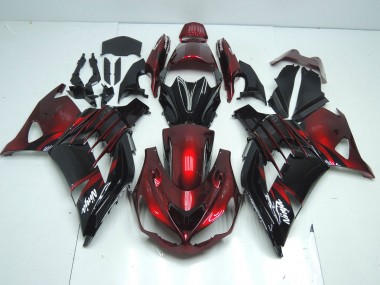 Venta Carenado Moto Kawasaki ZX14R ZZR1400 2012-2024 - Rojo Negro Brillante Blanco Ninja