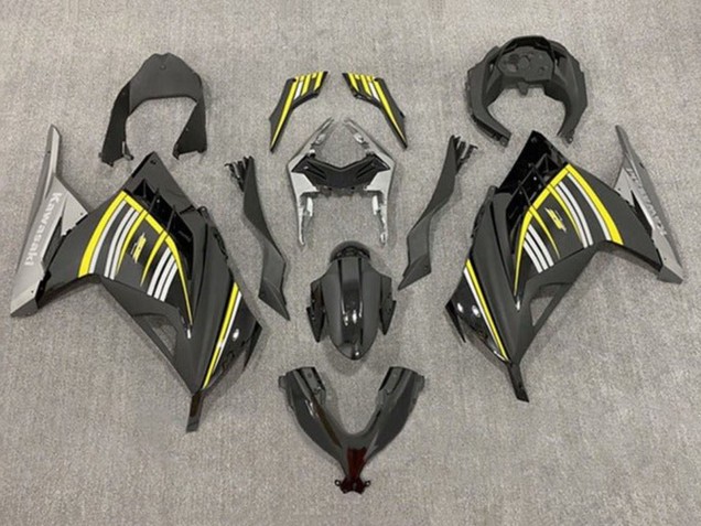 Venta Carenados Moto Kawasaki EX300 2013-2024 - Amarillo Plata Negro Brillante Negro Mate