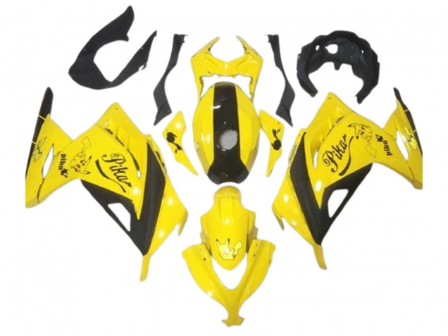 Venta Carenados Moto Kawasaki EX300 2013-2024 - Amarillo Negro Pikachu