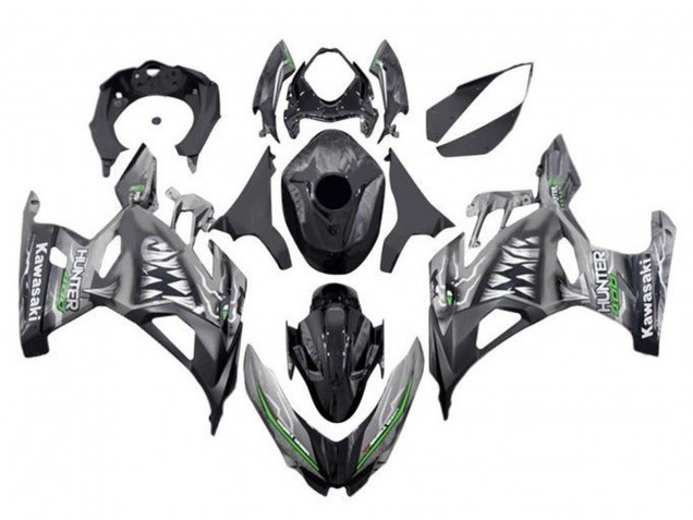 Venta Carenados Moto Kawasaki Ninja 400 2018-2024 - Nardo Gris Negro Tiburón