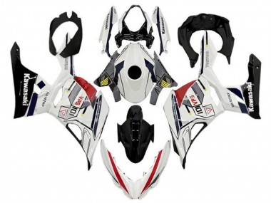 Venta Carenados Moto Kawasaki Ninja 400 2018-2024 - Blanco Gris Amarillo Rojo Negro Raya