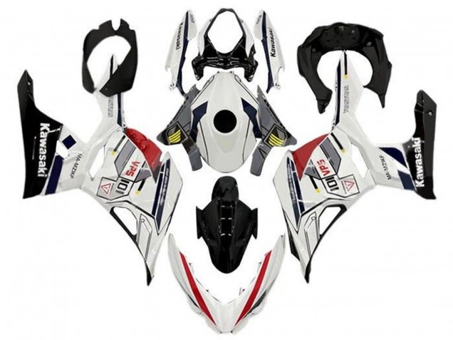 Venta Carenados Moto Kawasaki Ninja 400 2018-2024 - Blanco Gris Amarillo Rojo Negro Raya