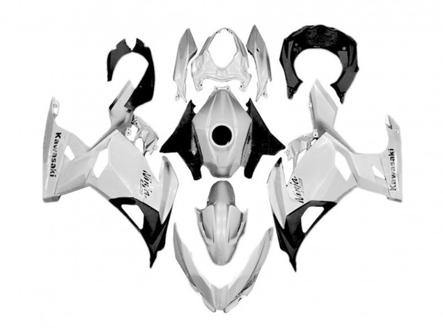 Venta Carenados Moto Kawasaki Ninja 400 2018-2024 - Blanco Plata Negro