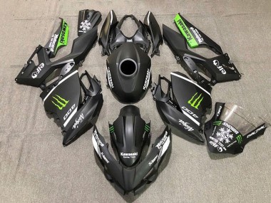 Venta Carenados Moto Kawasaki Ninja 400 2018-2024 - Negro Mate Blanco Verde Monstruo Nieve