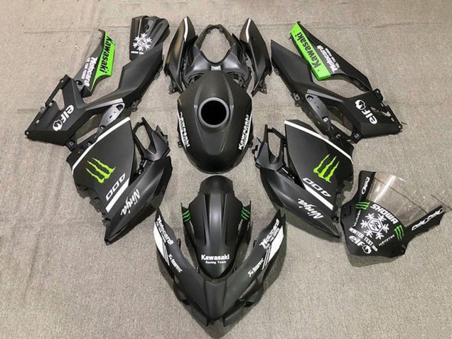 Venta Carenados Moto Kawasaki Ninja 400 2018-2024 - Negro Mate Blanco Verde Monstruo Nieve
