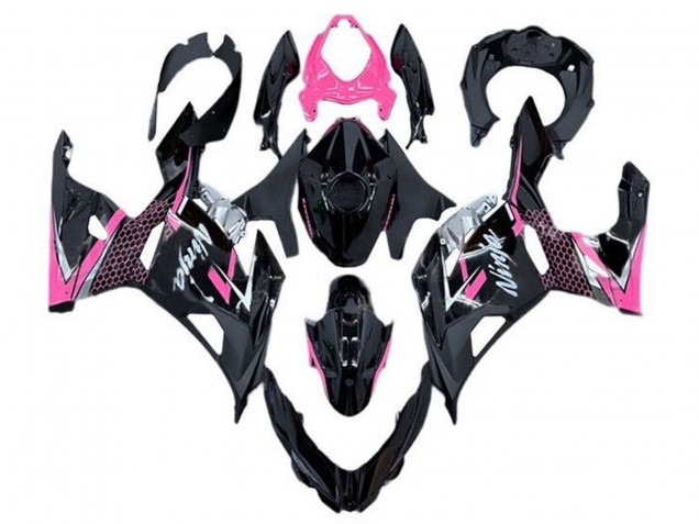 Venta Carenado Moto Kawasaki Ninja 400 2018-2024 - Negro Brillante Rosa Blanco