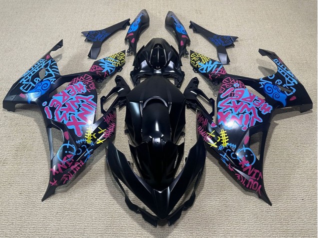 Venta Carenados Moto Kawasaki Ninja 400 2018-2024 - Negro Azul Jinx