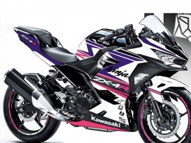Venta Carenados Moto Kawasaki Ninja 400 2018-2024 - Blanco Púrpura Rosa