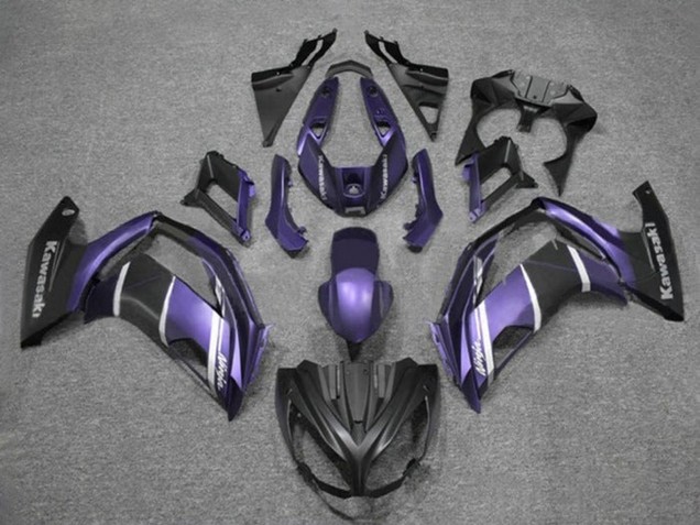 Venta Carenados Moto Kawasaki Ninja 650 EX650 2012-2016 - Púrpura Plata Negro Mate