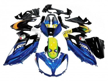 Venta Carenados Moto Kawasaki Ninja 650 EX650 2012-2016 - Azul Amarillo Tiburón