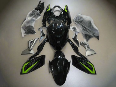 Venta Carenados Moto Kawasaki Z400 2018-2024 - Negro Brillante Verde Plata