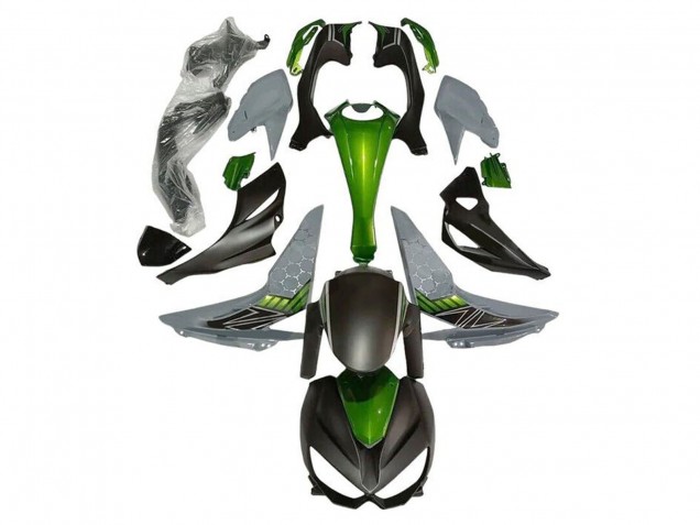 Venta Carenados Moto Kawasaki Z1000 2014-2019 - Verde Gris Negro Mate