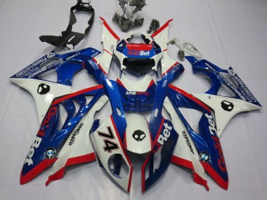 Venta Carenados Moto BMW S1000RR 2009-2014 - Blanco Rojo Azul OroBet