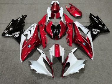 Venta Carenados Moto BMW S1000RR 2009-2014 - Blanco Rojo Negro Brillante Castrol
