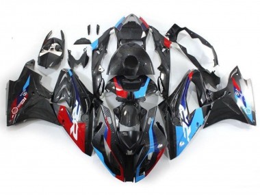 Venta Carenados Moto BMW S1000RR 2017-2018 - Azul Rojo Falso FibraCarbono