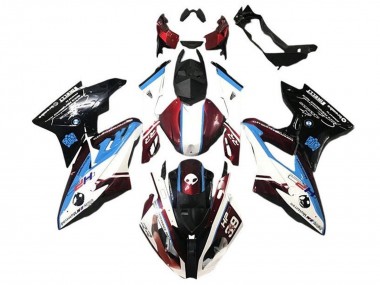 Venta Carenado Moto BMW S1000RR 2017-2018 - Blanco Azul Rojo Negro Brillante